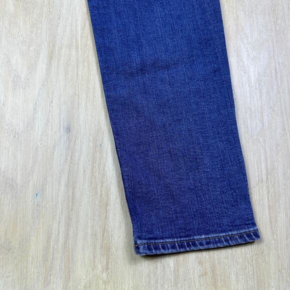 Mavi Jeans Ada Boyfriend Mid Rise Blue Embroidered Polka Dot Denim Jeans 26x29 - Picture 7 of 16